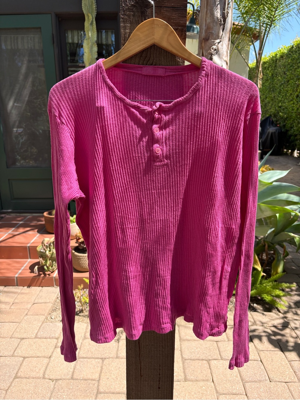 CP Shades Pink Cotton Henley xl